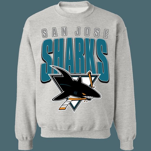 Vintage San Jose Sharks NHL Sweatshirt Hoodie TShirt for Hockey Lovers - Image 3