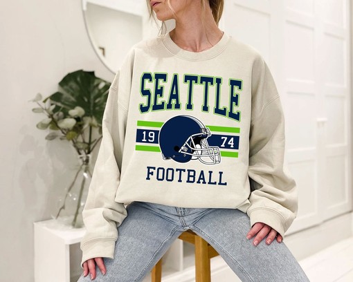 Vintage Seattle Football Sweatshirt, Perfect for NFL Fan