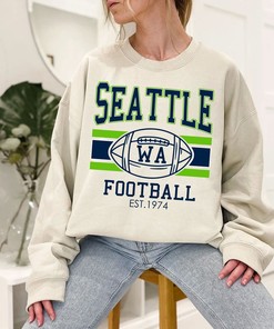Vintage Seattle Football Sweatshirt, Perfect for NFL Fans