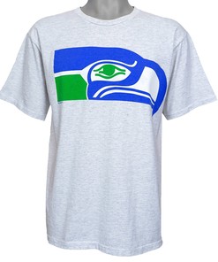 Vintage Seattle Seahawks T-Shirt with Big Logo - Unisex Sport Sweatshirt Hoodie Gift, NCAA Shirts for Men and Women