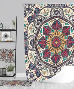 Vintage Shower Curtains Mandala Boho Shower Curtain Bathroom Decor