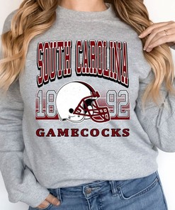 Vintage South Carolina Football Crewneck Sweatshirt | NCAA Shirts for Men and Women
