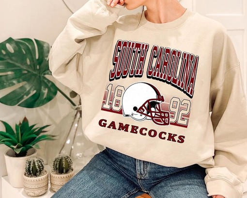 Vintage South Carolina Football Crewneck Sweatshirt | NCAA Shirts for Men and Women - Image 2