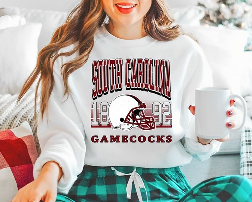 Vintage South Carolina Football Crewneck Sweatshirt | NCAA Shirts for Men and Women - Image 3