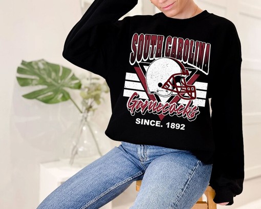 Vintage South Carolina Football NCAA Sweatshirt, University Fan Shirt Perfect NCAA Gifts for Fans - Image 2