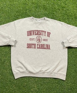 Vintage South Carolina Gamecocks Crewneck Sweatshirt, Hoodie Perfect for NCAA Sport Shirts Fans