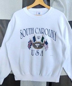 Vintage South Carolina USA Crewneck Sweatshirt, Hoodie & Pullover Ideal for NCAA Fans