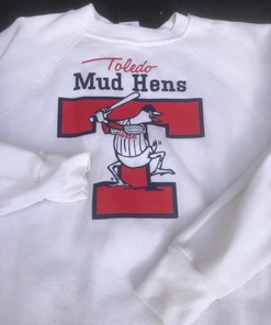 Vintage Style 1980s Toledo Mud Hens Rare Drop Shoulder Collection with American University Shirts