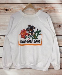Vintage Style 1986 Champion Iowa State Rose Bowl American Football Team Crewneck Sweatshirt Sweater Pullover, Hoodie