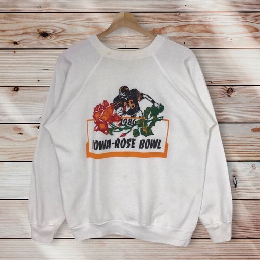 Vintage Style 1986 Champion Iowa State Rose Bowl American Football Team Crewneck Sweatshirt Sweater Pullover, Hoodie