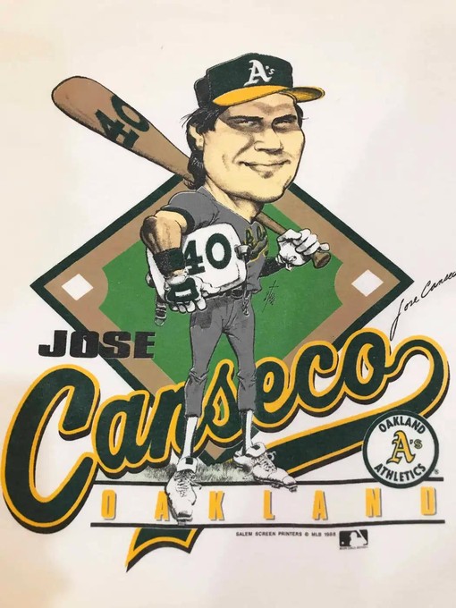 Vintage Style 1988 Oakland A's Jose Canseco MLB T-Shirt, Hoodie, Sweatshirt Gifts for Fans - Image 2
