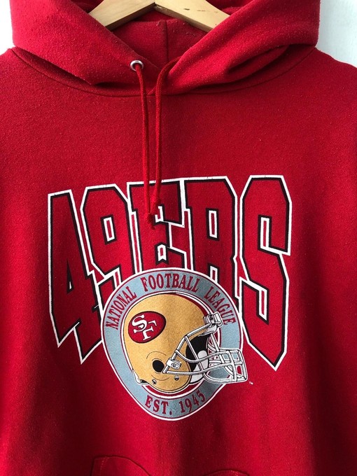 Vintage Style 1990s San Francisco 49ers NFL Football Sweatshirt T-shirt, Celebrate Your Team - Image 2