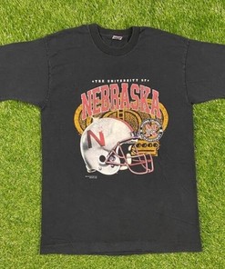 Vintage Style 1990s University of Nebraska Cornhuskers T-Shirt & Hoodie - Classic NCAA Fans Edition