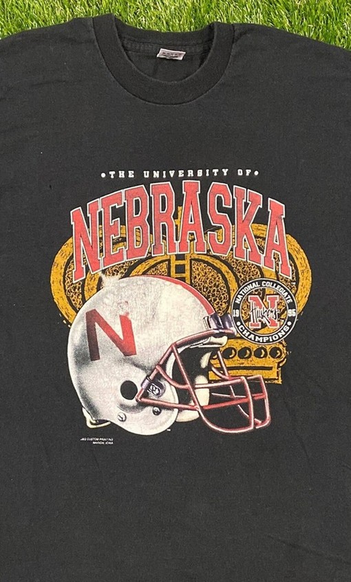Vintage Style 1990s University of Nebraska Cornhuskers T-Shirt & Hoodie - Classic NCAA Fans Edition - Image 2