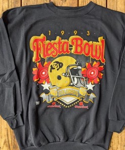 Vintage Style 1993 NCAA CU Colorado University Buffaloes Fiesta Bowl Sweatshirt, Ideal for Colorado University Fans