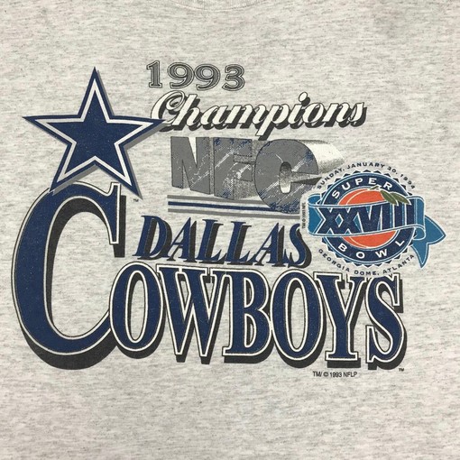 Vintage Style 1993 NFC Dallas Cowboys Super Bowl Champions Tee, Hoodie and Sweatshirt Ideal for Fans - Image 2