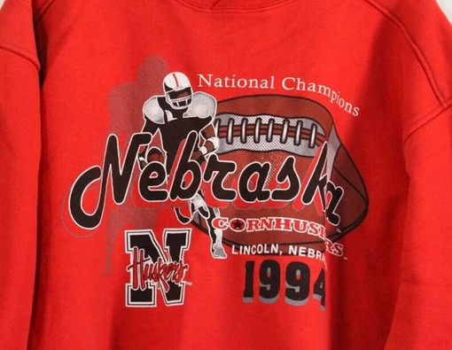 Vintage Style 1994 University of Nebraska Cornhuskers Huskers Champions Sweatshirt - Classic NCAA Fans Edition - Image 2