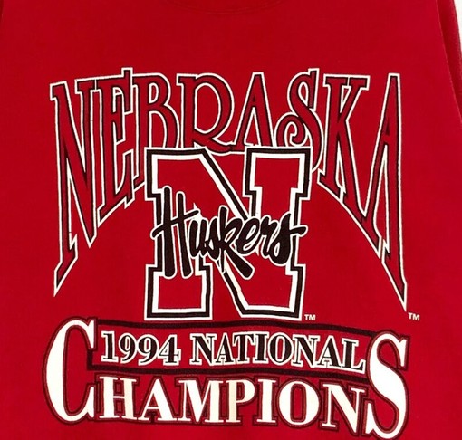 Vintage Style 1994 University of Nebraska Cornhuskers National Champs Crewneck Sweatshirt - Classic NCAA Fans Edition - Image 2