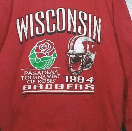 Vintage Style 1994 University of Wisconsin Badgers Sweatshirt in a 90s Style Shirt - Image 2