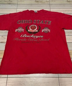 Vintage Style 1995 Ohio State Buckeyes NCAA Prosport Sweatshirt Hoodie with Football Game Day T-Shirt Lover Print