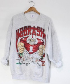 Vintage Style 1995 University of Nebraska Cornhuskers Sweatshirt - Huskers Fans Favorite