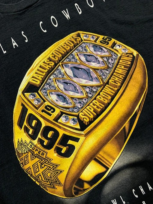 Vintage Style 1996 Dallas Cowboys Championship Ring Sweatshirt T-shirt, NCAA Football Teams Gifts for Fans - Image 3