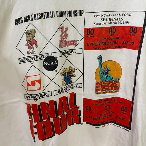 Vintage Style 1996 NCAA Final Four Semifinals Meadowlands Collection with NCAA Shirts for Men and Women - Image 2