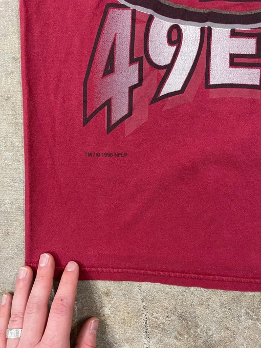 Vintage Style 1996 San Francisco 49ers NFL Football Sweatshirt T-shirt, Wear Your Team's History - Image 2
