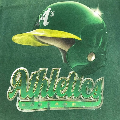 Vintage Style 1997 MLB Oakland Athletics Big Logo Graphic T-Shirt with Hoodie & Sweatshirt Options - Image 2