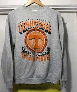 Vintage Style 1998 University Of Tennessee National Champions Sweatshirt - NCAA Shirt for Tennessee Volunteers Fans