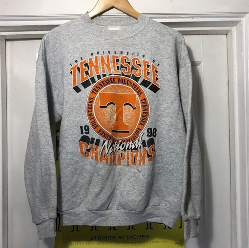 Vintage Style 1998 University Of Tennessee National Champions Sweatshirt - NCAA Shirt for Tennessee Volunteers Fans