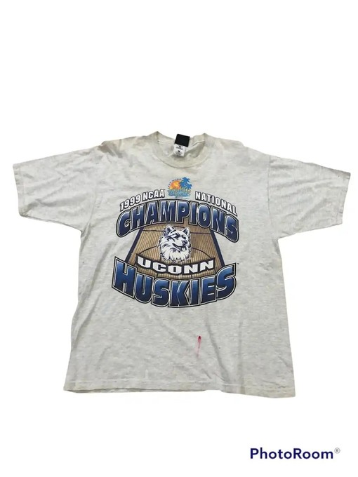 Vintage Style 1999 NCAA National Champions UConn Huskies T-Shirt - Sweatshirt, American Football Sweatshirt Sports Gifts