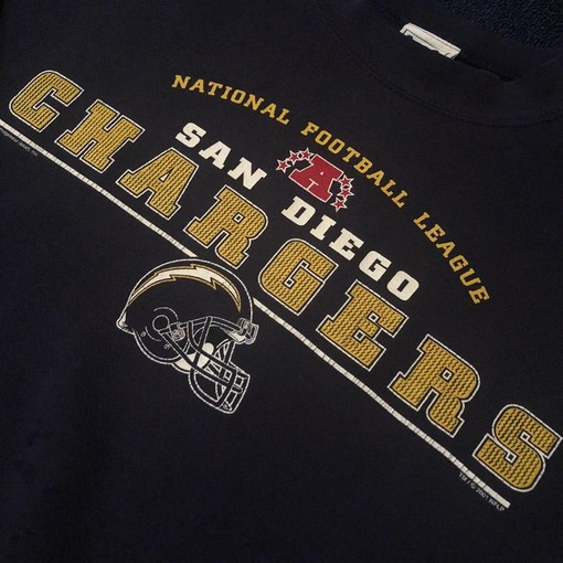 Vintage Style 2000s NFL San Diego Chargers Lee Sport Logo Sweatshirt T-Shirt, NFL Football Teams Gifts For Fans - Image 2