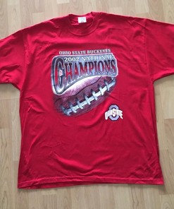 Vintage Style 2002 Ohio State Buckeyes National Champions T-Shirt, Sweatshirt & Hoodie with American Football Gifts