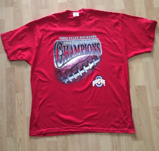 Vintage Style 2002 Ohio State Buckeyes National Champions T-Shirt, Sweatshirt & Hoodie with American Football Gifts