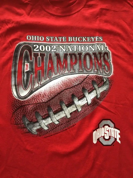 Vintage Style 2002 Ohio State Buckeyes National Champions T-Shirt, Sweatshirt & Hoodie with American Football Gifts - Image 2