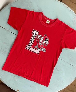 Vintage Style 70s Russell Athletic Louisville Cardinals University Sweatshirt - A Great Addition to Any Fan's Collection