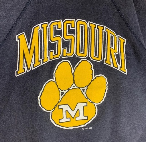 Vintage Style 80S Missouri Tigers Crewneck Sweater Pullover - Image 2