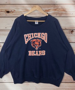Vintage Style 80S NFL Chicago Bears Crewneck Sweatshirt, Sweater Pulloverarge
