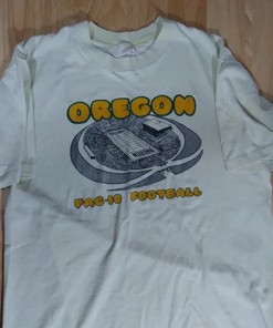 Vintage Style 80S Oregon Ducks Pac-10 Football T-Shirt and Sweatshirt