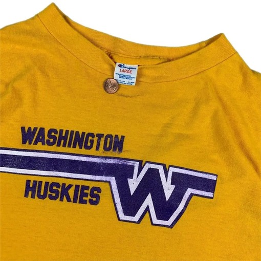 Vintage Style 80S Washington Huskies T-Shirt Sweatshirt American Football Sweatshirt Sports Gifts - Image 2
