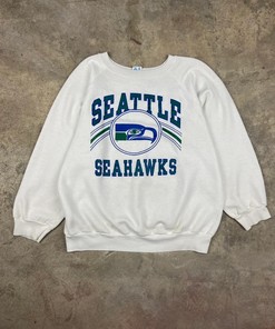 Vintage Style 80s Champion Seattle Seahawks NFL Football Sweatshirt T-shirt, Show Your Team Spirit
