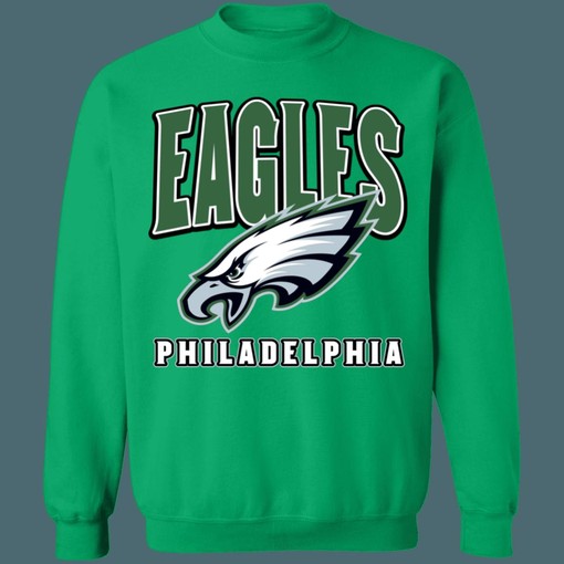 Vintage Style 80s GREEN Philadelphia Eagles NFL American Football Lover Sweatshirt, Hoodie and Sport Shirt - Image 4