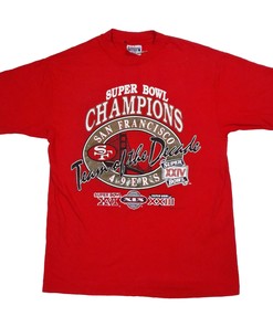 Vintage Style 80s Super Bowl Champions XXIV San Francisco 49ers NFL Football Sweatshirt T-shirt