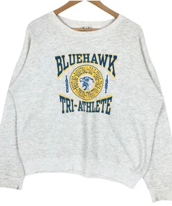 Vintage Style 90S Bluehawk Tri-Athlete Lee: American Football Apparel for Fans