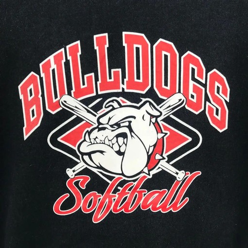 Vintage Style 90S Bulldogs Softball Logo American Football Apparel for Fans - Image 2