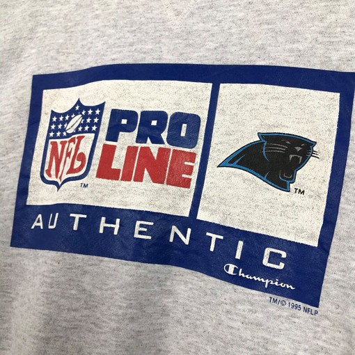 Vintage Style 90S Champion NFL Carolina Panthers Crewneck Sweatshirt - Perfect for Fans - Image 2