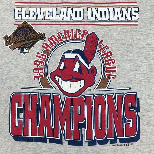 Vintage Style 90S Cleveland Indians World Series T-Shirt, Must-Have for MLB Fans - Image 2