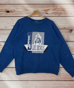 Vintage Style 90S Duke Blue Devils Crewneck Sweatshirt Sweater Pullover, Hoodie with Classic Design