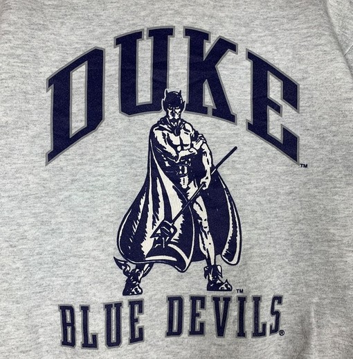 Vintage Style 90S Duke University Blue Devils Sweatshirt Hoodie Shirt with Classic Design - Image 2